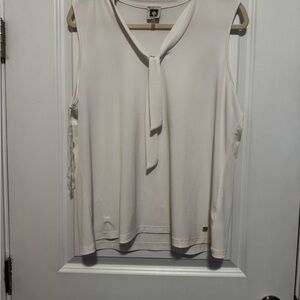 Anne Klein Cream Sleeveless Blouse
